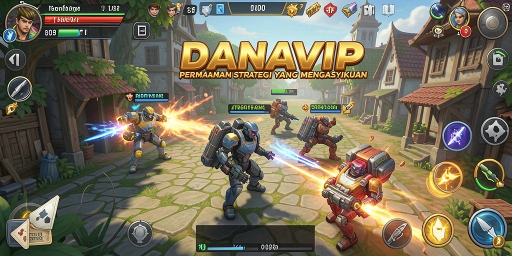Tampilan menarik dari gameplay strategis DANAVIP.