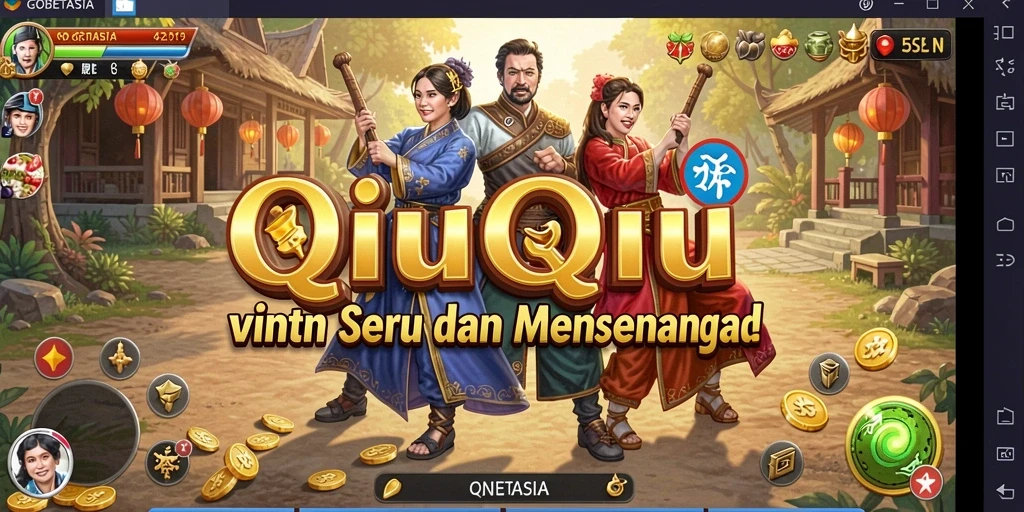 Screenshot GOBETASIA menampilkan gameplay QiuQiu yang seru.