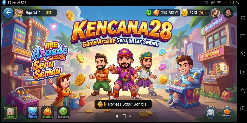 Screenshot utama KENCANA28 menampilkan pengalaman gameplay Arcade yang menarik.