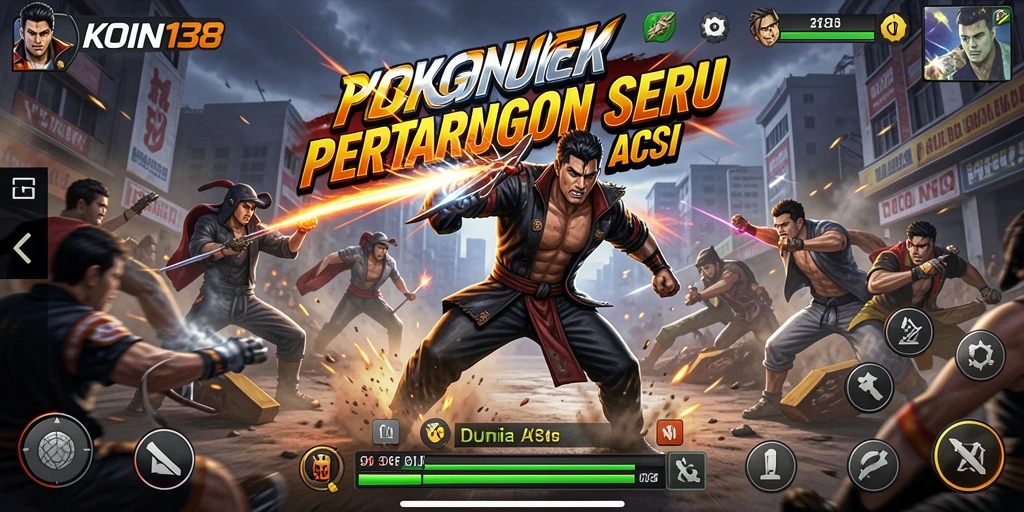 Screenshot utama <strong>KOIN138</strong> menampilkan aksi seru dalam gameplay.