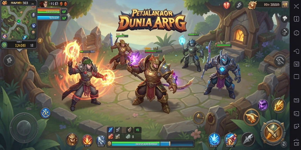 Screenshot gameplay MAXWIN303 ARPG yang menampilkan aksi mendebarkan.