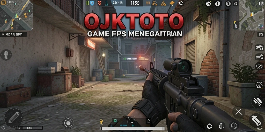 Screenshot OJKTOTO menampilkan aksi gameplay FPS yang mendebarkan.