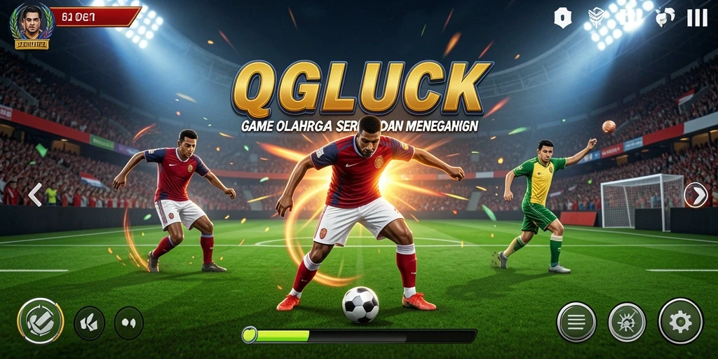 Screenshot QGLUCK menunjukkan gameplay yang seru dan kompetitif.