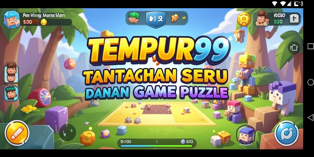 Screenshot TEMPUR99 menampilkan gameplay seru dari tantangan Puzzle.