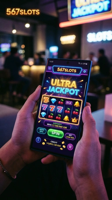 Tangkapan layar dari aplikasi 567slots menunjukkan antarmuka yang bersih dan sederhana.