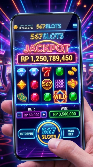 Tangkapan layar 567slots menampilkan katalog aplikasi yang lengkap dan terstruktur.