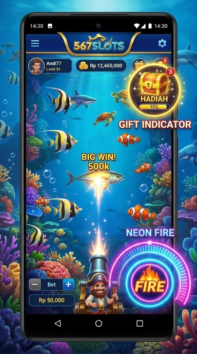 Screenshot 567slots yang memperlihatkan fitur pencarian yang efisien.